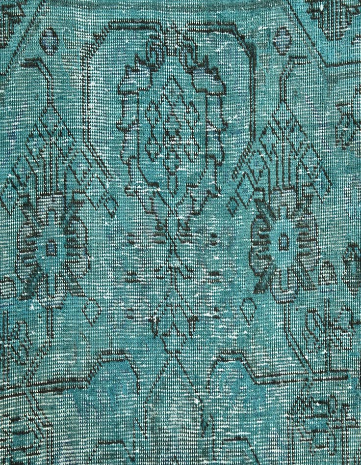 Detail image of 9' 6 x 12' 9  Hand Knotted Ultra Vintage Persian Wool Rug