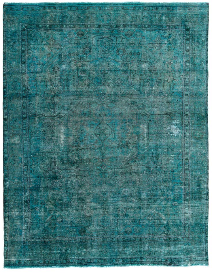 Detail image of 9' 6 x 12' 9 Hand Knotted Ultra Vintage Persian Wool Rug