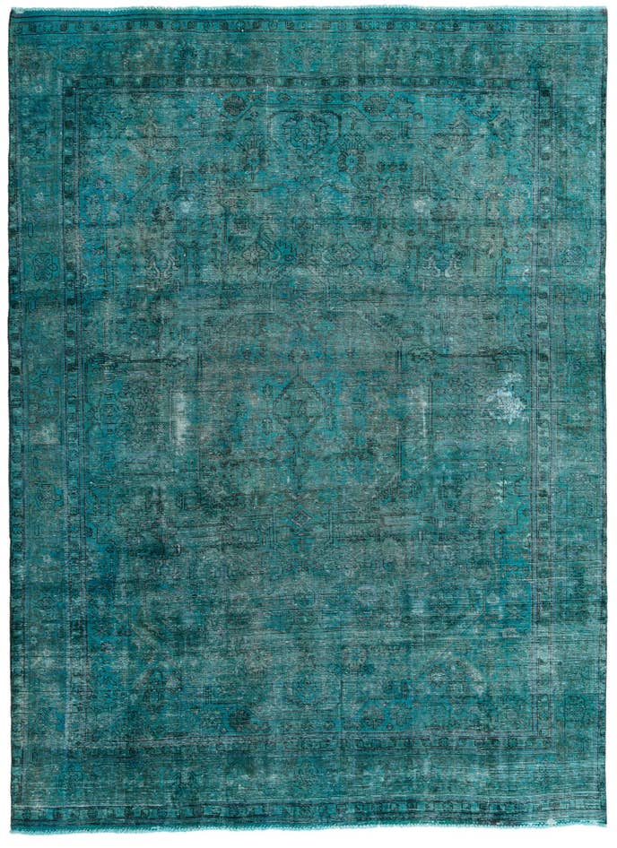 Detail image of 9' 6 x 12' 9 Hand Knotted Ultra Vintage Persian Wool Rug