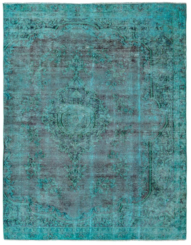 Detail image of 5' 3 x 9' 4 Hand Knotted Ultra Vintage Persian Wool Rug