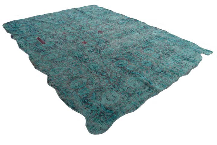 9' 9 x 13' 1 Hand Knotted Ultra Vintage Persian Wool Rug