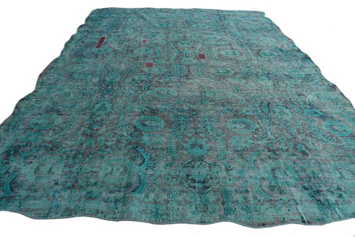 9' 9 x 13' 1 Hand Knotted Ultra Vintage Persian Wool Rug