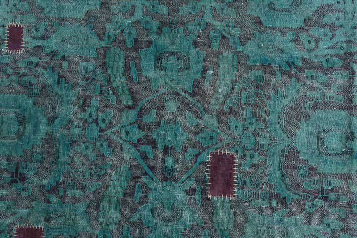 9' 9 x 13' 1 Hand Knotted Ultra Vintage Persian Wool Rug