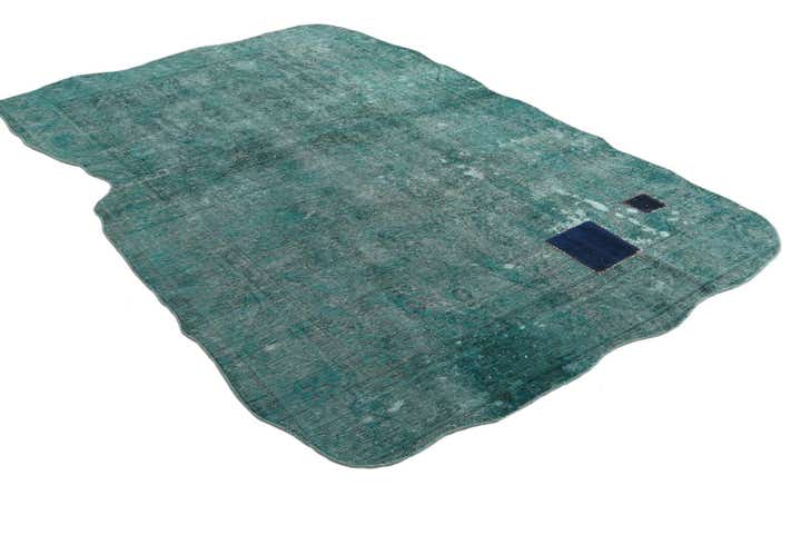 6' 6 x 9' 3 Hand Knotted Ultra Vintage Persian Wool Rug