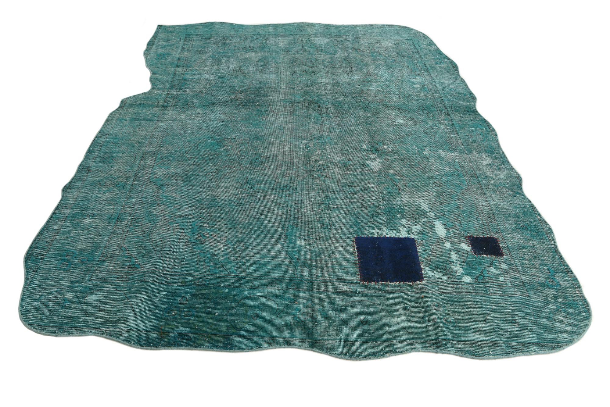 6' 6 x 9' 3 Hand Knotted Ultra Vintage Persian Wool Rug
