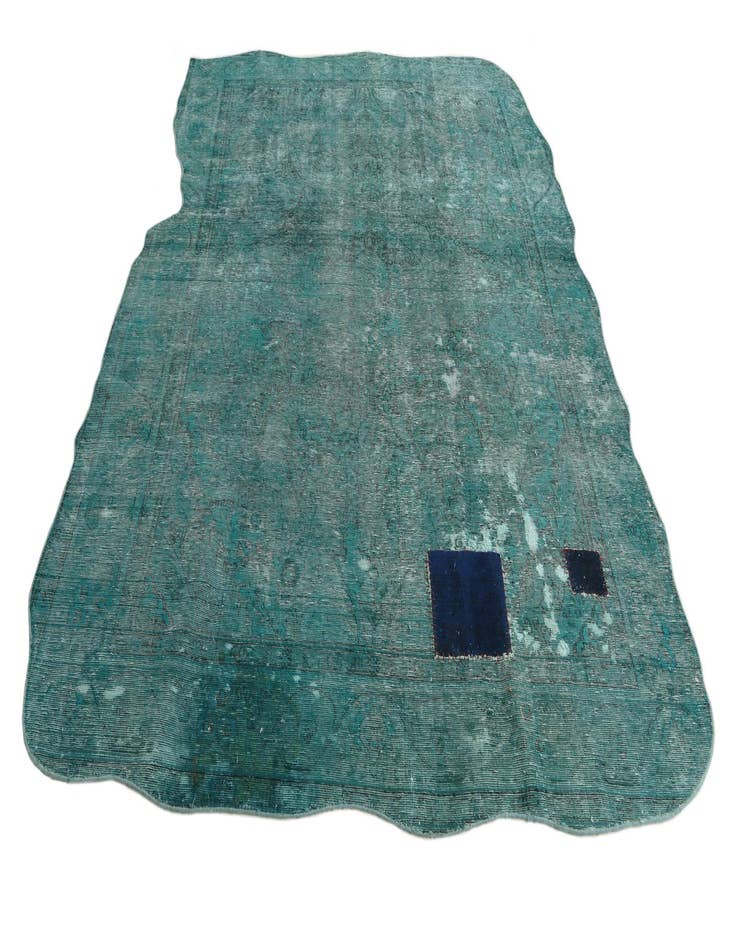 Detail image of 6' 6 x 9' 3  Hand Knotted Ultra Vintage Persian Wool Rug