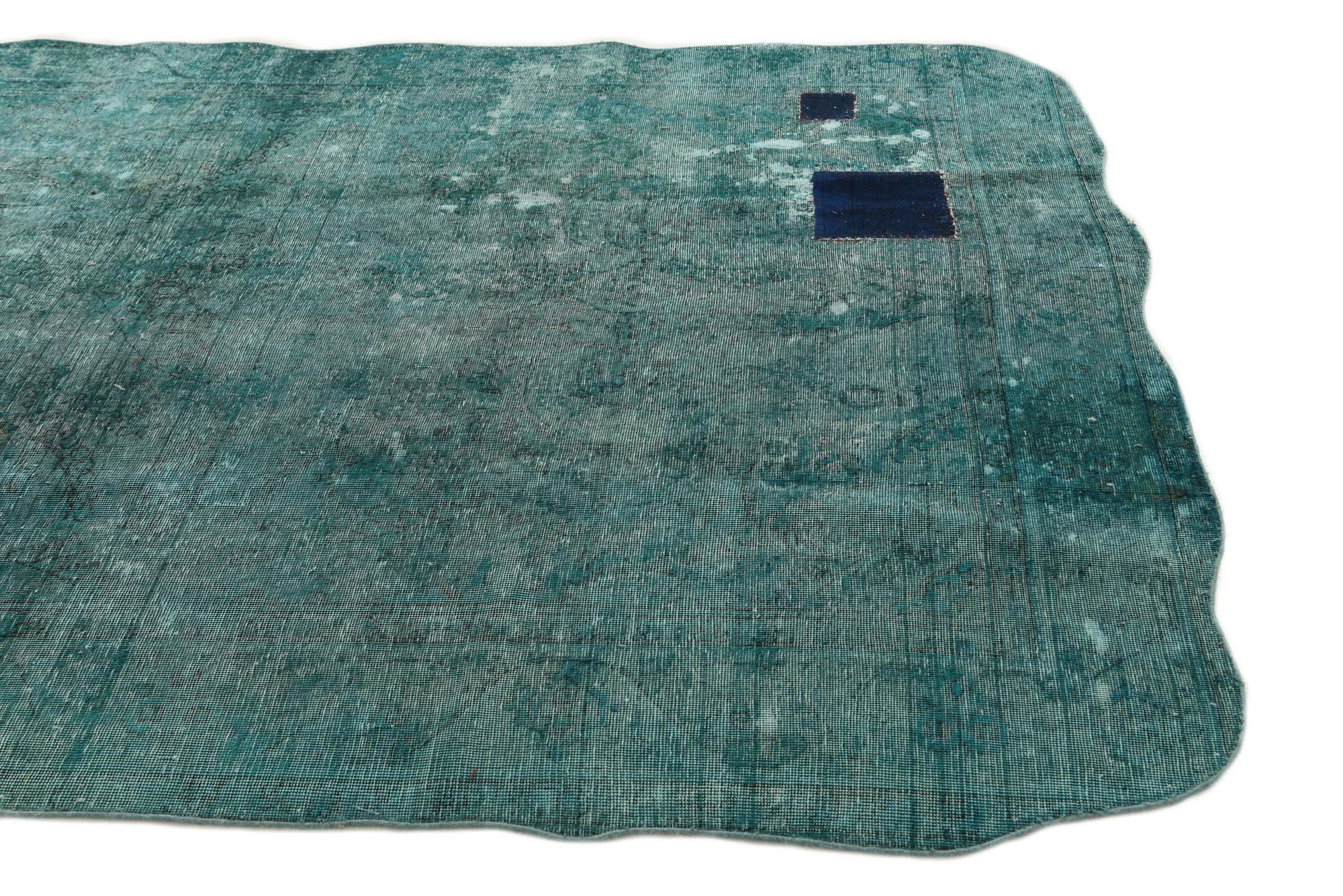 6' 6 x 9' 3 Hand Knotted Ultra Vintage Persian Wool Rug