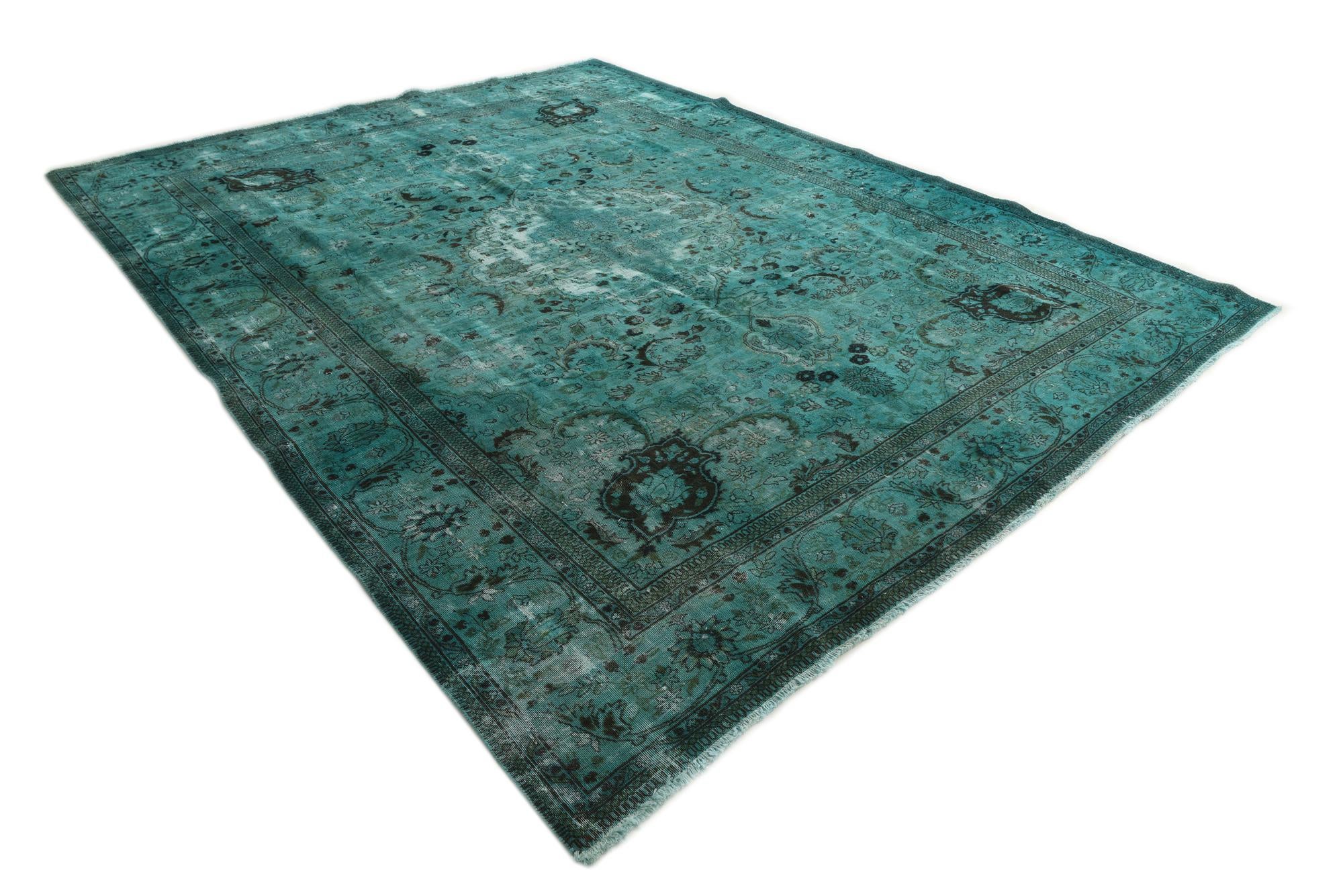9' 9 x 12' 6 Hand Knotted Ultra Vintage Persian Wool Rug