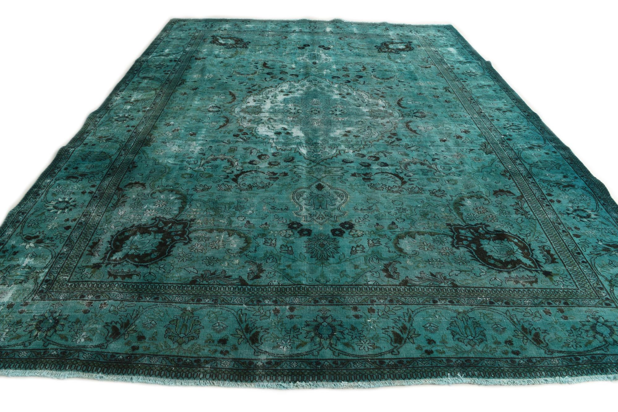 9' 9 x 12' 6 Hand Knotted Ultra Vintage Persian Wool Rug