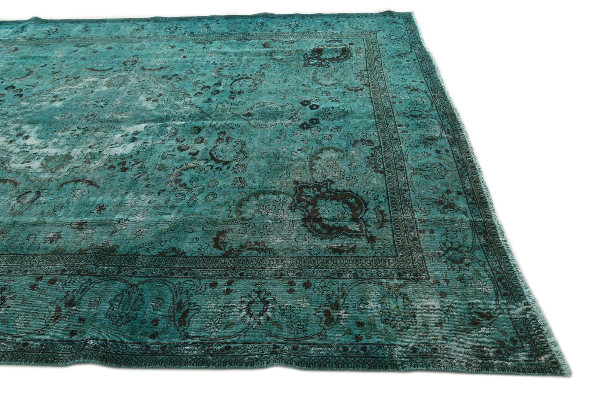 9' 9 x 12' 6 Hand Knotted Ultra Vintage Persian Wool Rug