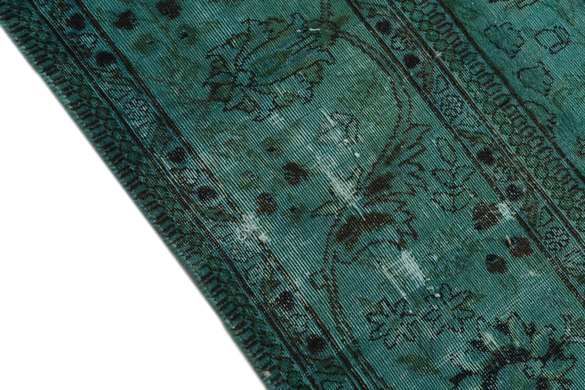 9' 9 x 12' 6 Hand Knotted Ultra Vintage Persian Wool Rug