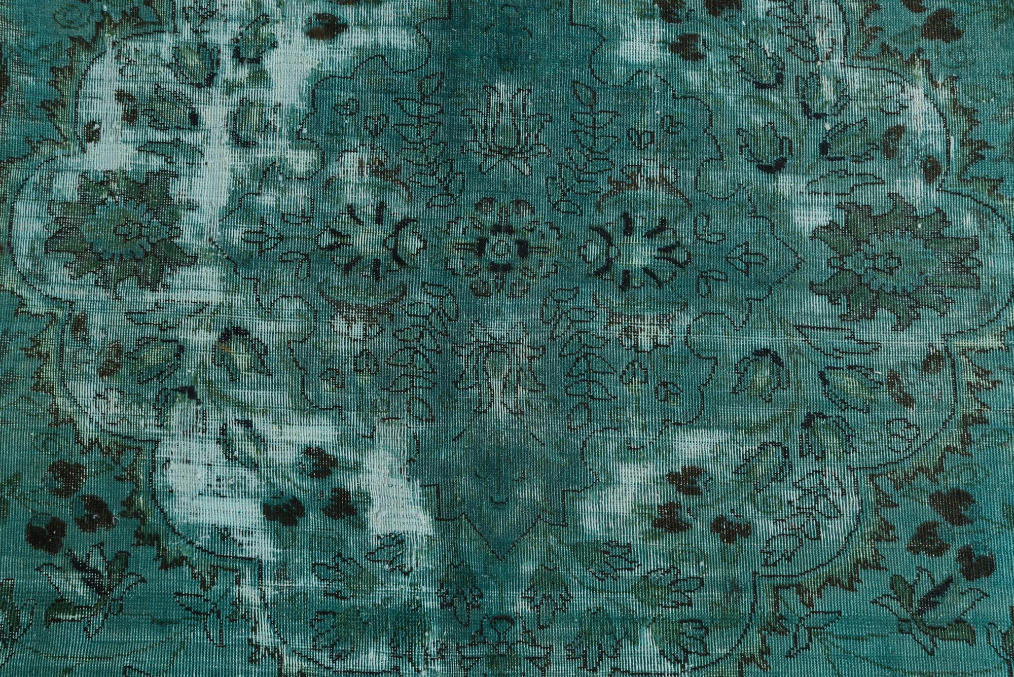 9' 9 x 12' 6 Hand Knotted Ultra Vintage Persian Wool Rug