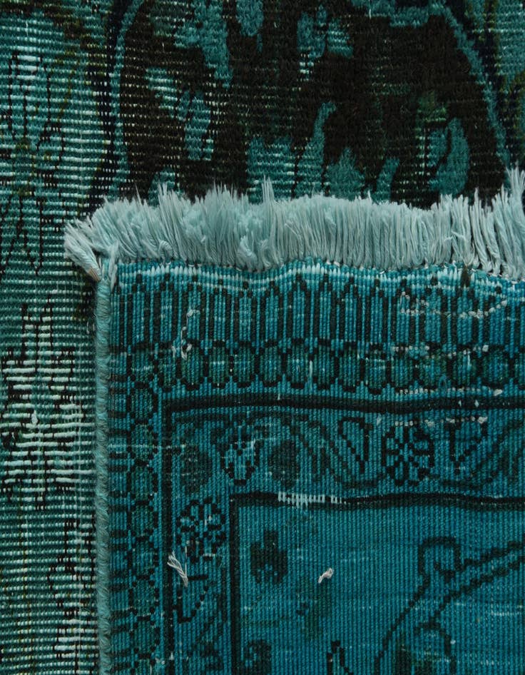 Detail image of 9' 9 x 12' 6  Hand Knotted Ultra Vintage Persian Wool Rug