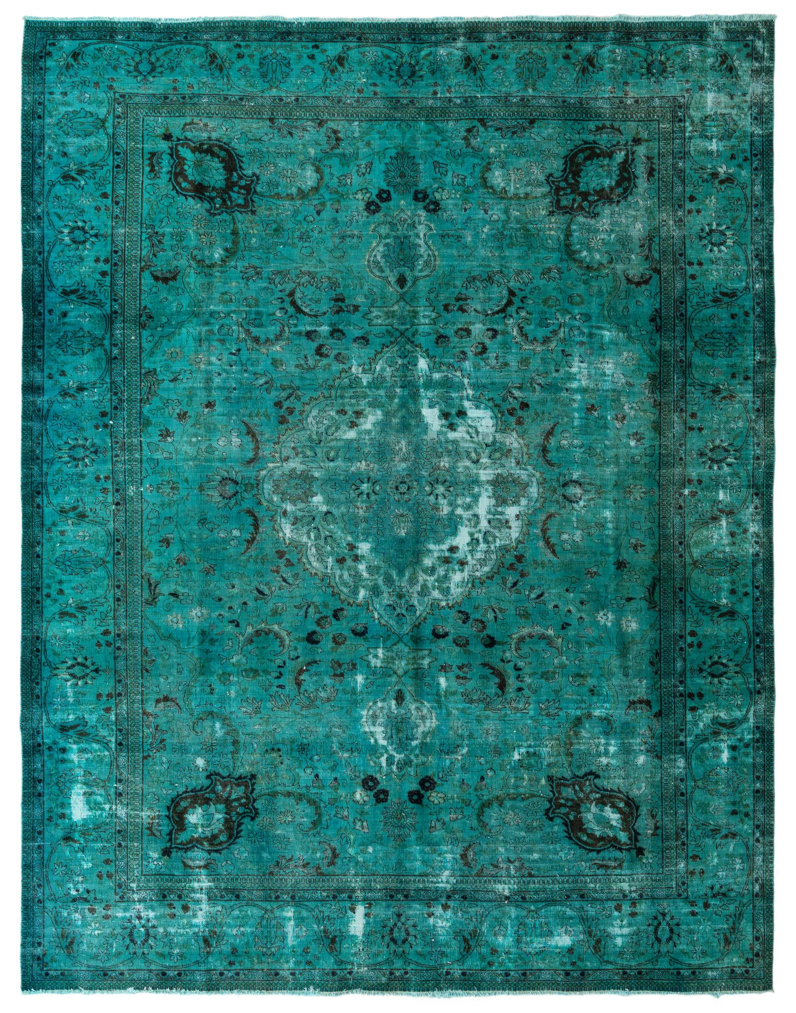 9' 9 x 12' 6 Hand Knotted Ultra Vintage Persian Wool Rug
