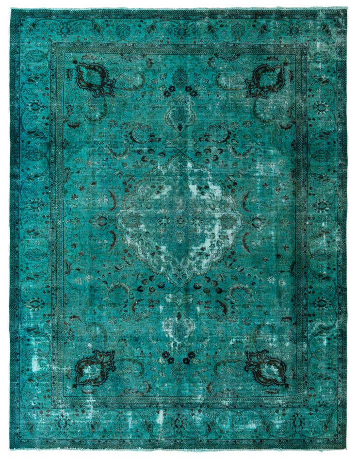 Detail image of 9' 9 x 12' 6 Hand Knotted Ultra Vintage Persian Wool Rug