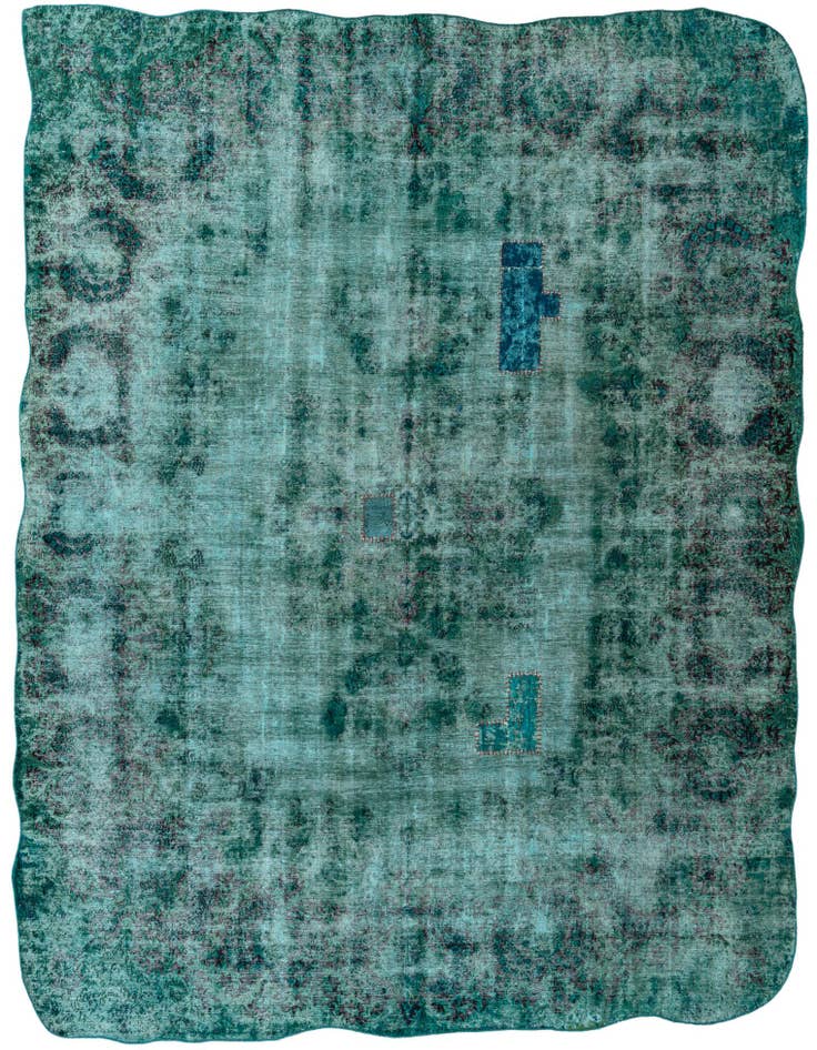 Detail image of 8' 8 x 11' 6 Hand Knotted Ultra Vintage Persian Wool Rug