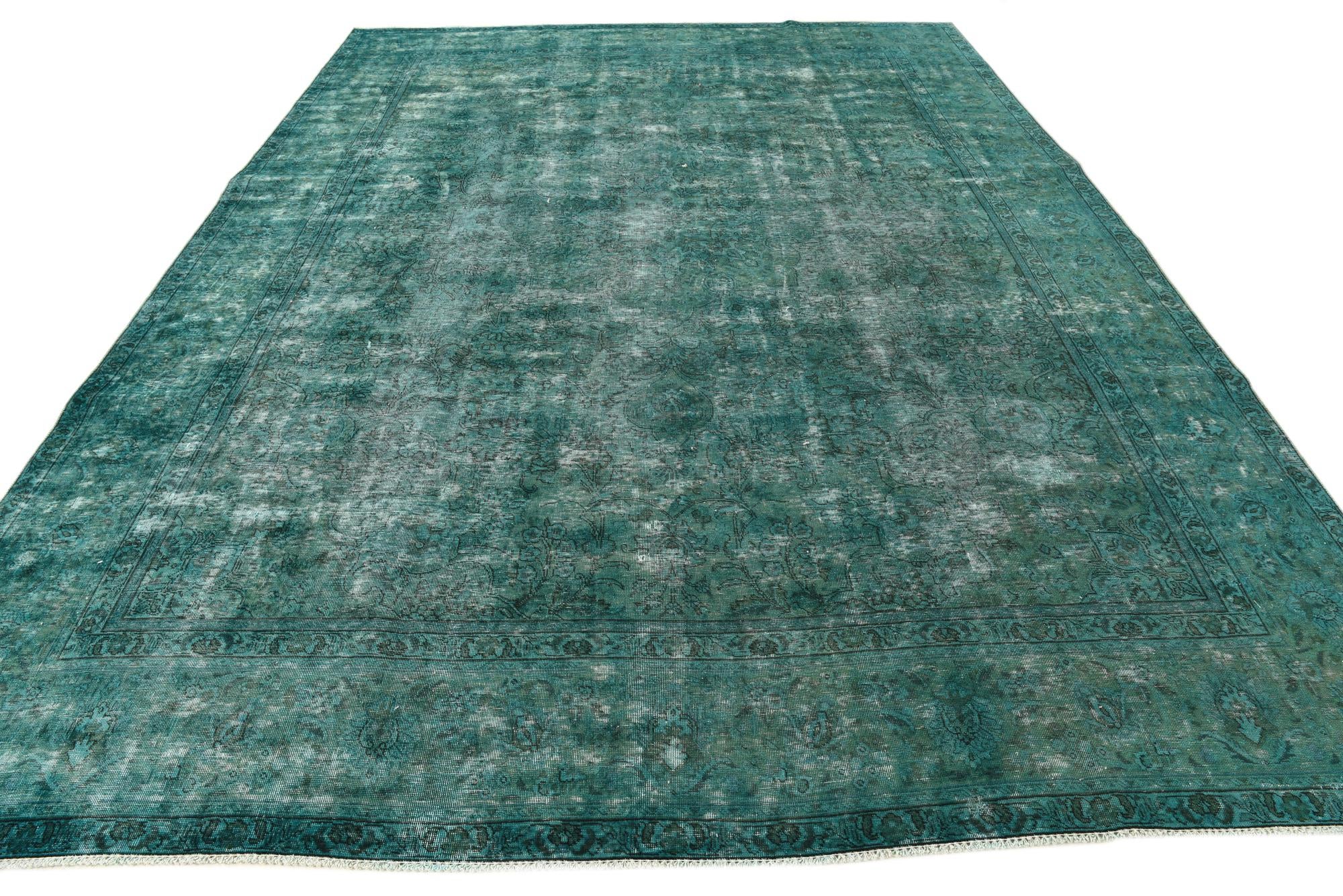 9' 5 x 12' 9 Hand Knotted Ultra Vintage Persian Wool Rug