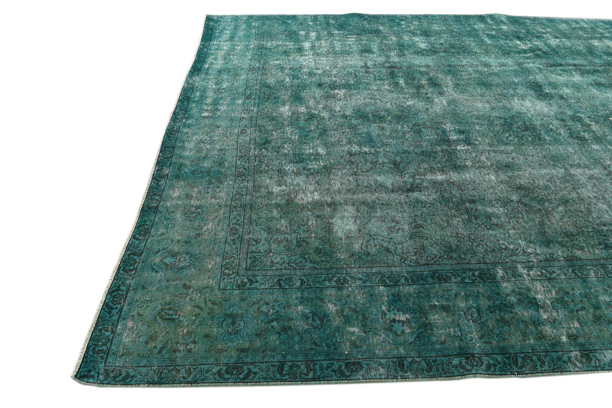 9' 5 x 12' 9 Hand Knotted Ultra Vintage Persian Wool Rug