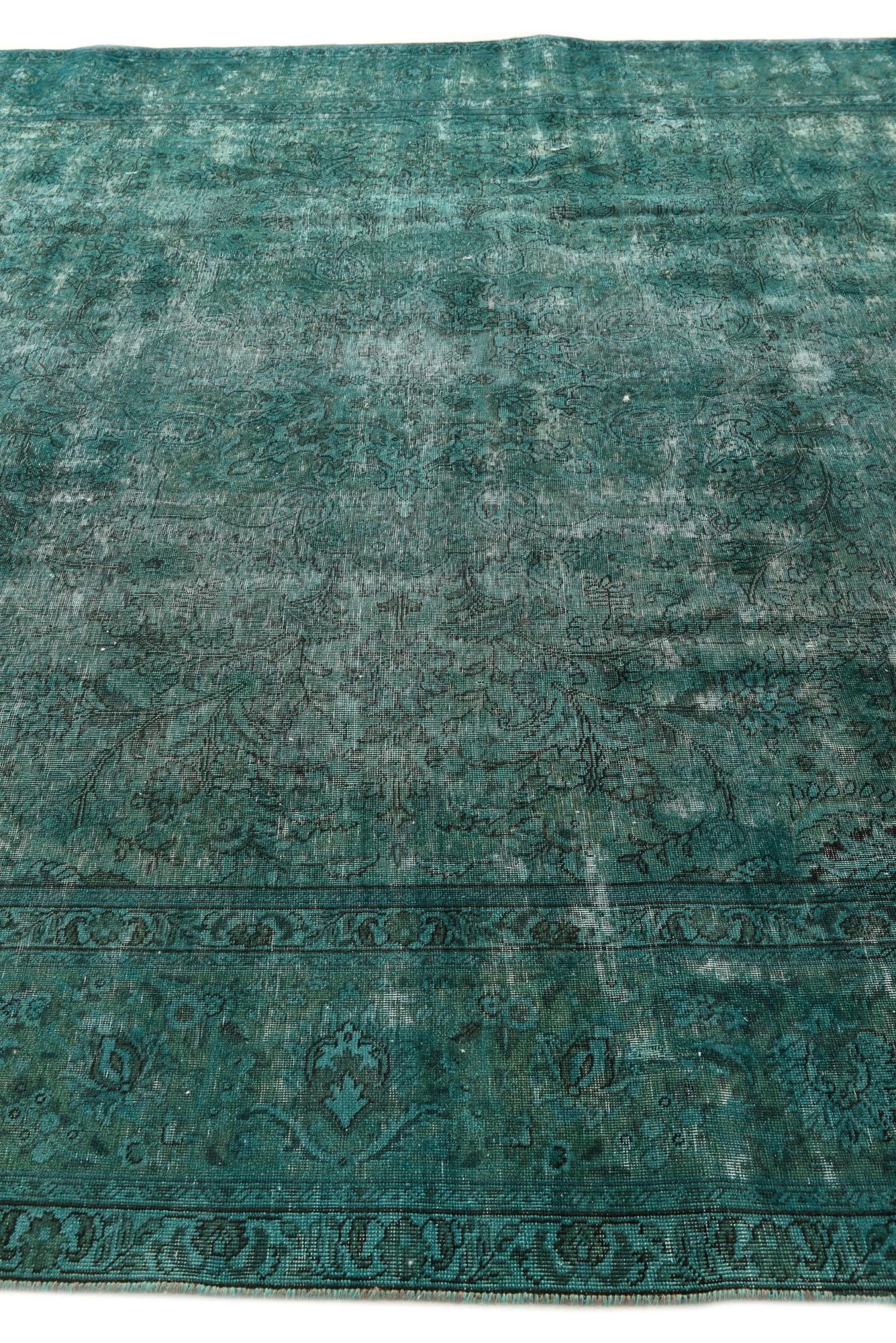 9' 5 x 12' 9 Hand Knotted Ultra Vintage Persian Wool Rug