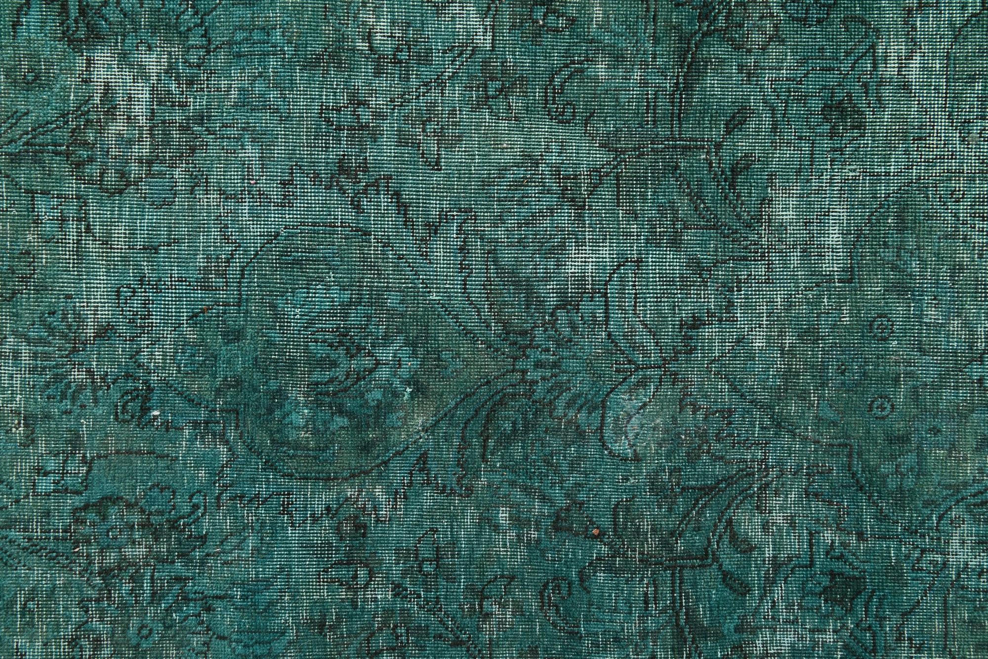 9' 5 x 12' 9 Hand Knotted Ultra Vintage Persian Wool Rug