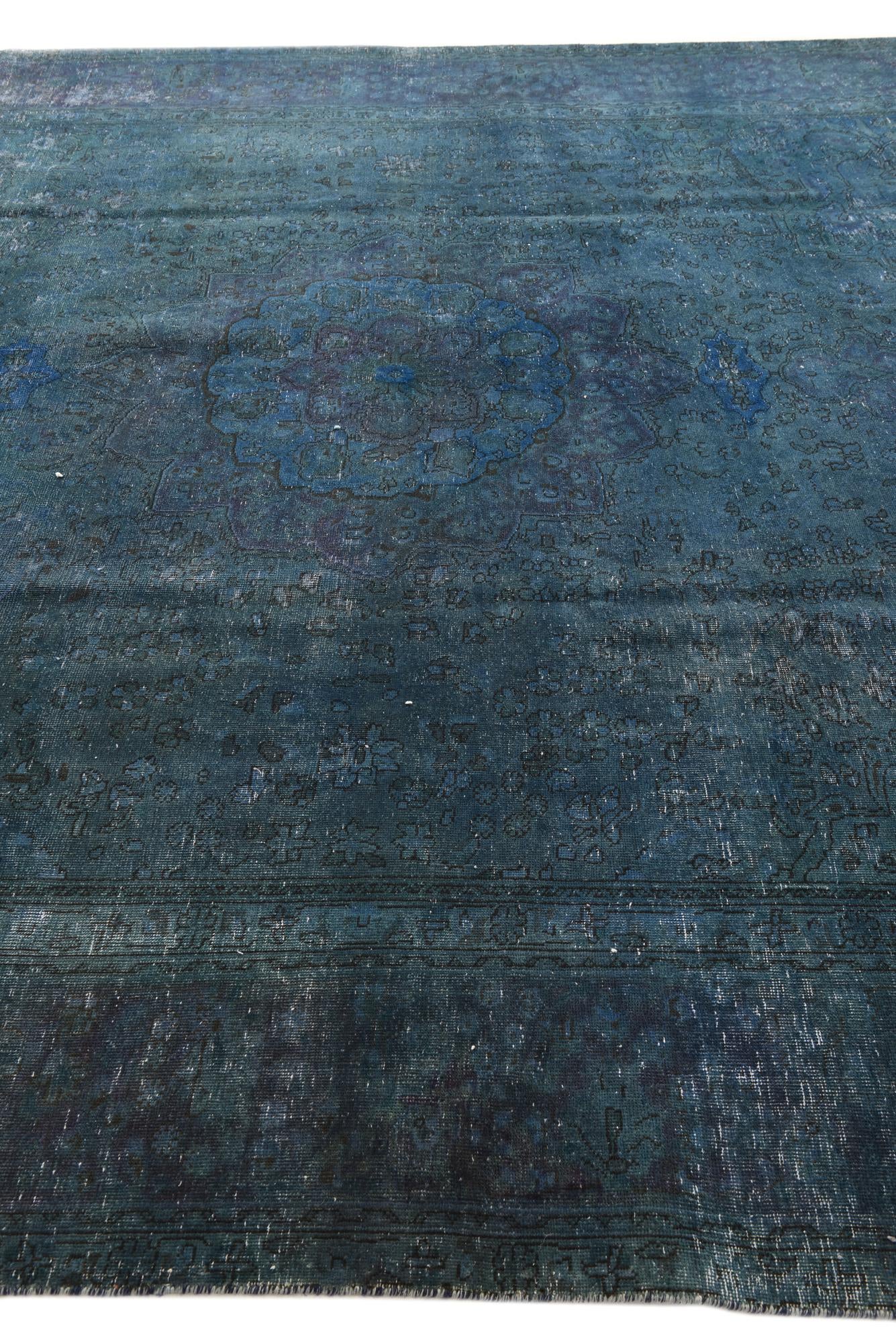 9' 7 x 12' 6 Hand Knotted Ultra Vintage Persian Wool Rug