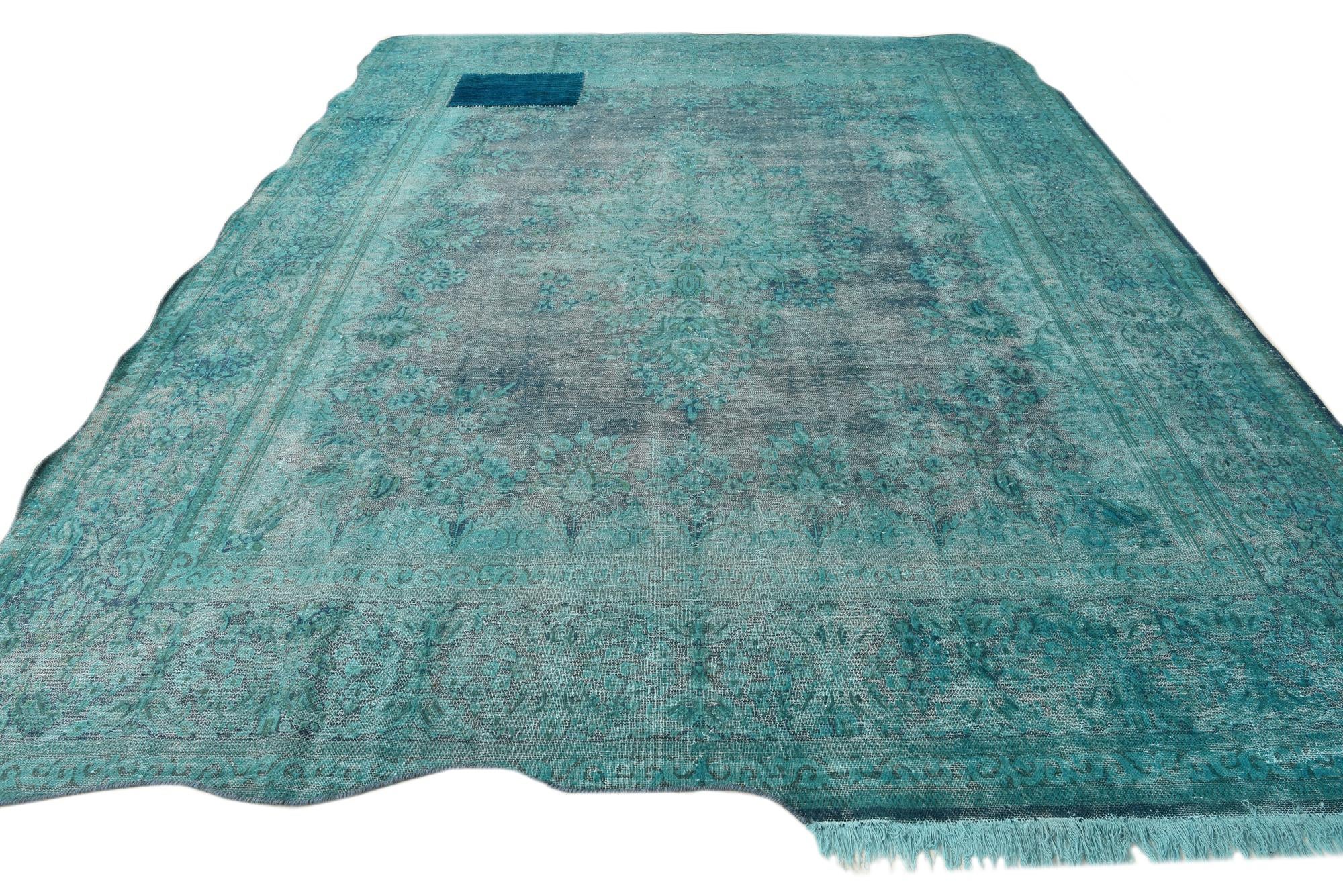 295cm x 385cm Hand Knotted Ultra Vintage Persian Wool Rug