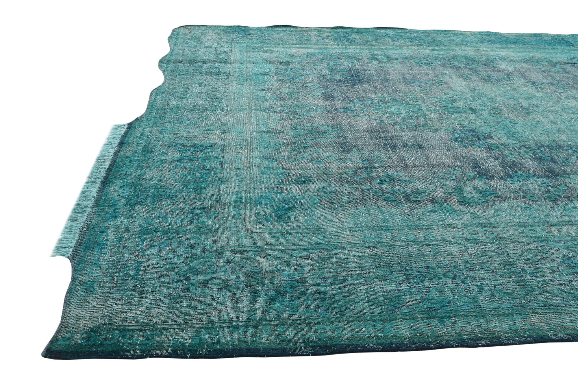 295cm x 385cm Hand Knotted Ultra Vintage Persian Wool Rug