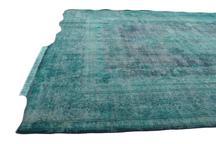 295cm x 385cm Hand Knotted Ultra Vintage Persian Wool Rug