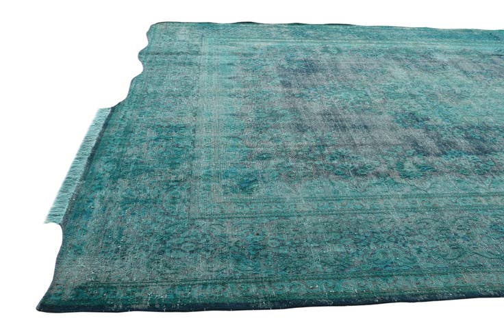 Detail image of 295cm x 385cm Hand Knotted Ultra Vintage Persian Wool Rug