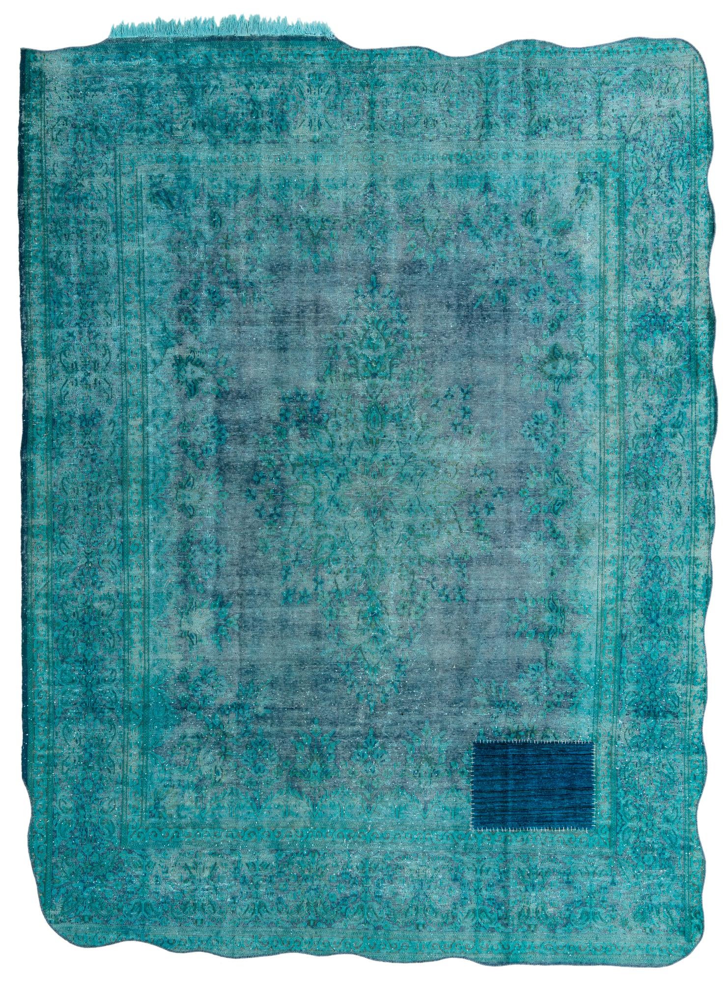 9' 8 x 12' 8 Hand Knotted Ultra Vintage Persian Wool Rug