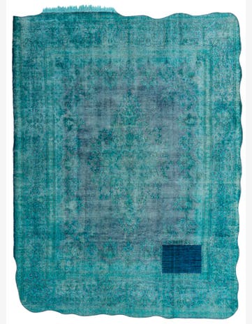 9' 8 x 12' 8 Hand Knotted Ultra Vintage Persian Wool Rug