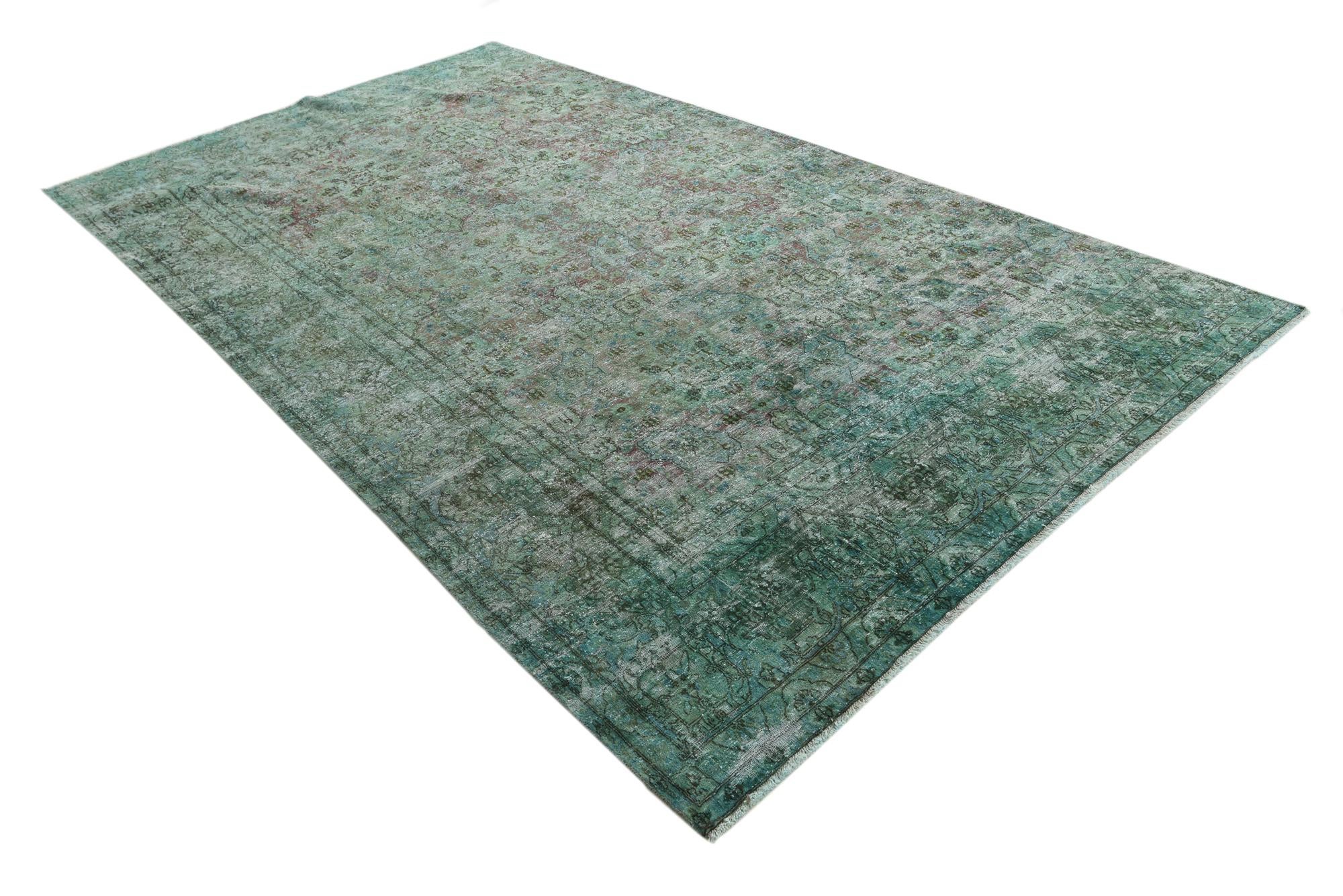 6' 8 x 12' 1 Hand Knotted Ultra Vintage Persian Wool Rug