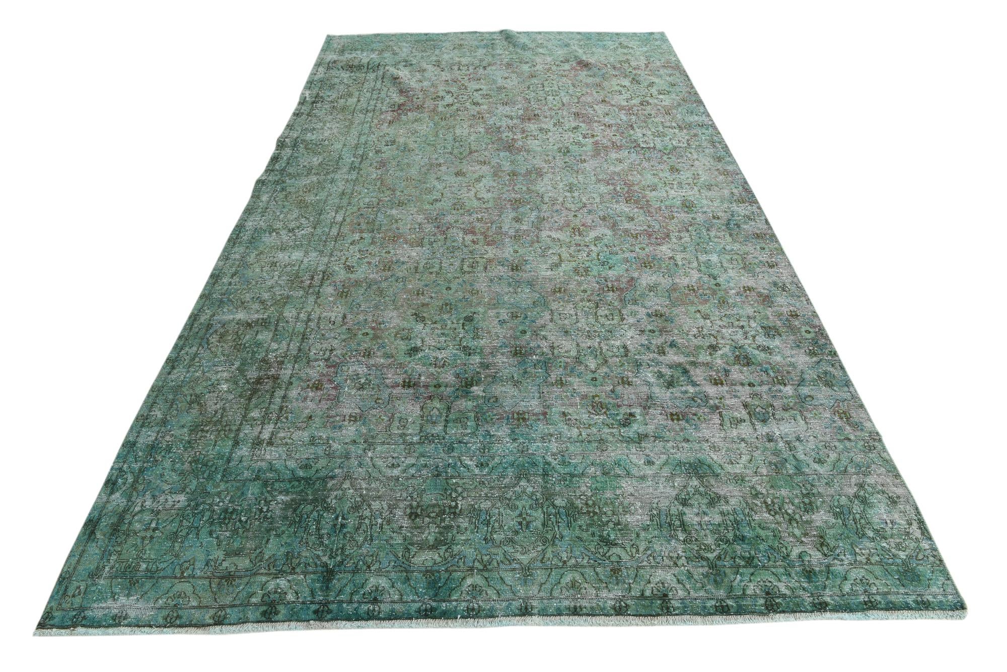 6' 8 x 12' 1 Hand Knotted Ultra Vintage Persian Wool Rug