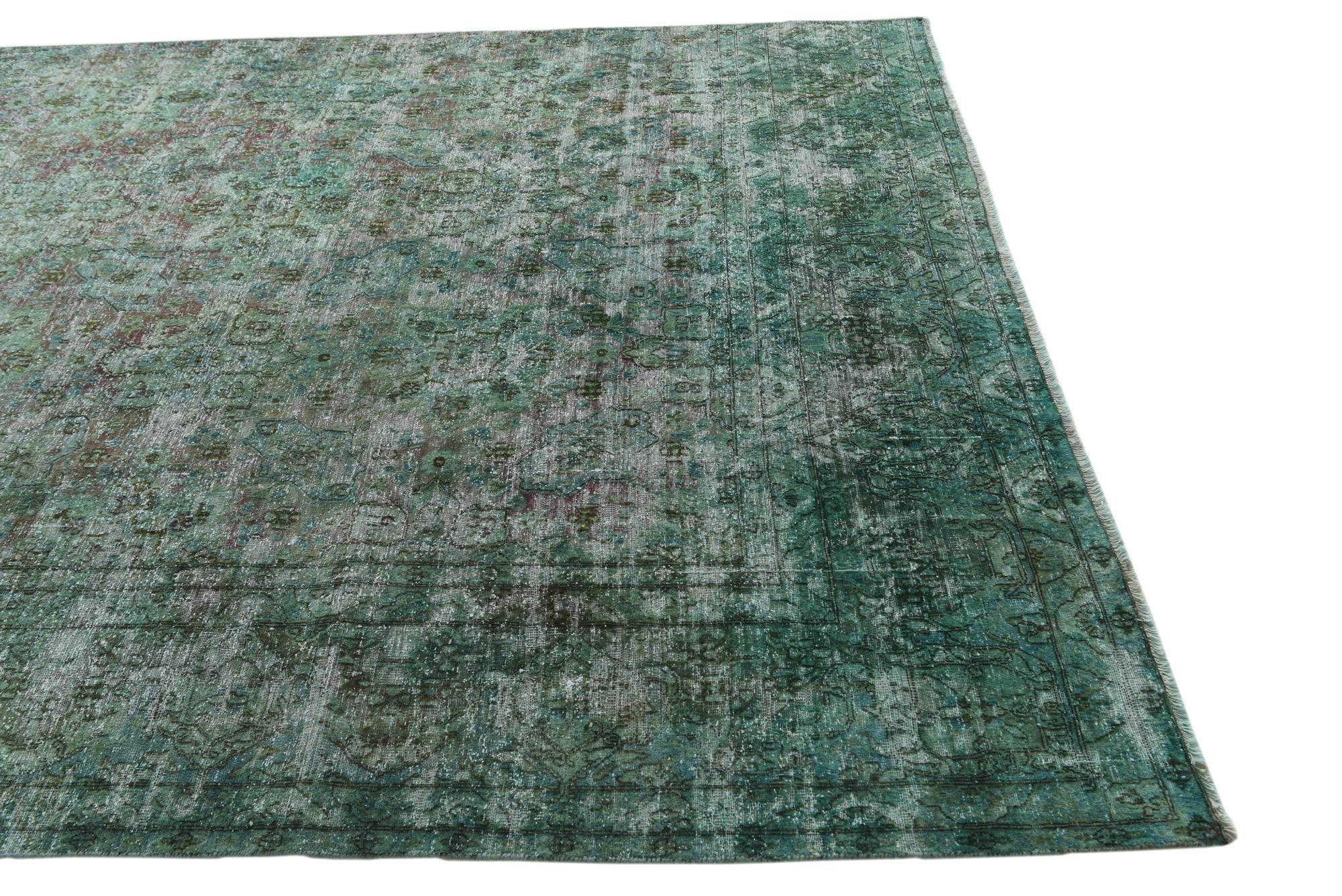 6' 8 x 12' 1 Hand Knotted Ultra Vintage Persian Wool Rug
