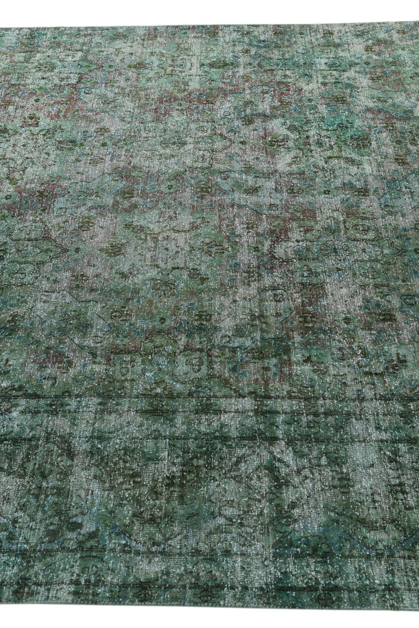 6' 8 x 12' 1 Hand Knotted Ultra Vintage Persian Wool Rug