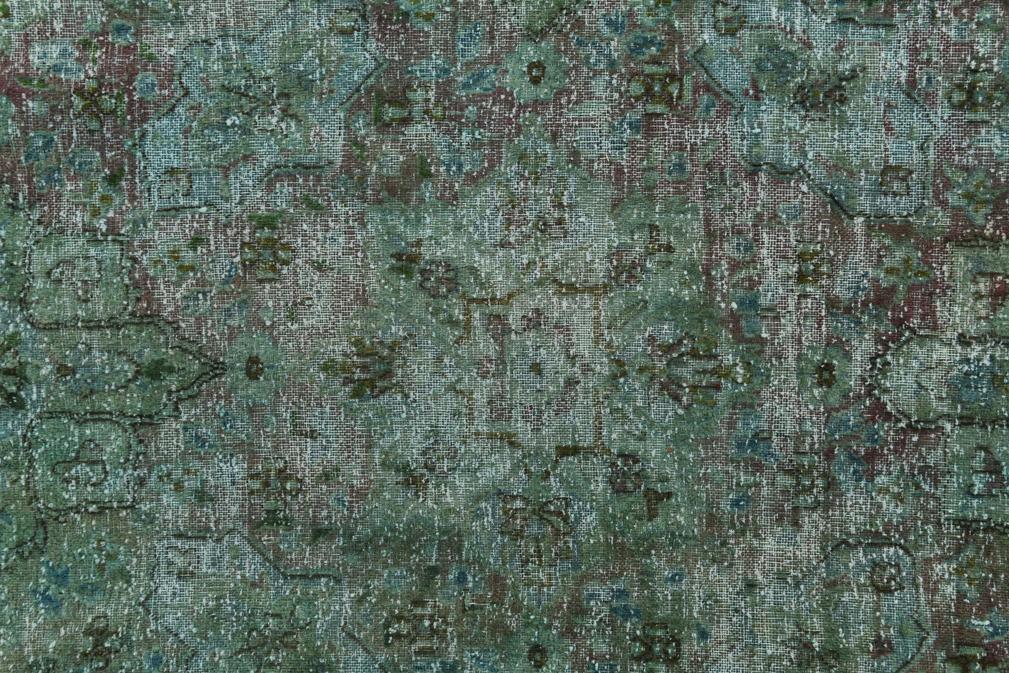 6' 8 x 12' 1 Hand Knotted Ultra Vintage Persian Wool Rug