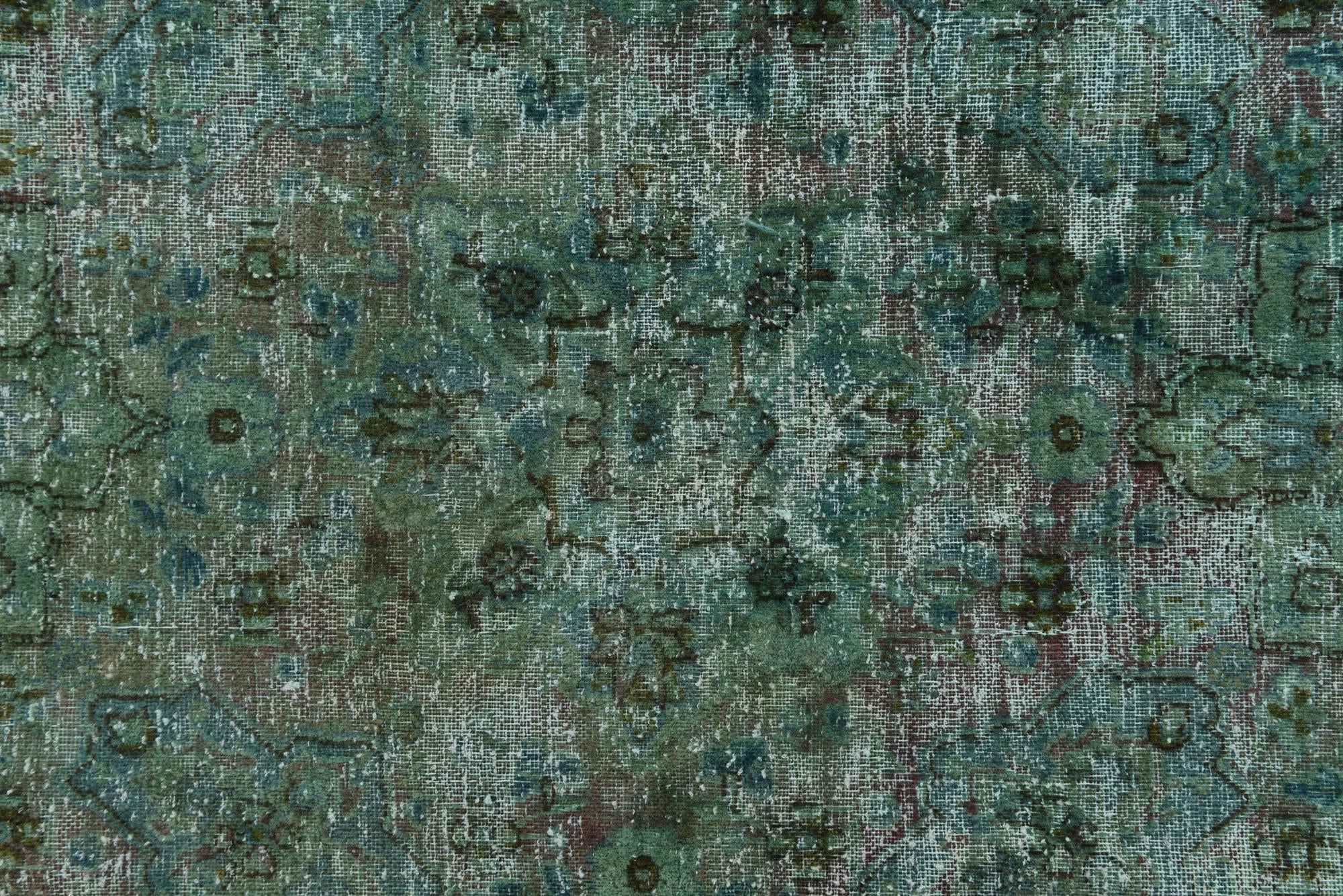 6' 8 x 12' 1 Hand Knotted Ultra Vintage Persian Wool Rug