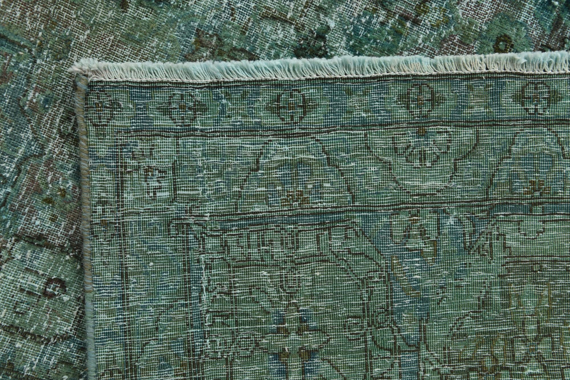6' 8 x 12' 1 Hand Knotted Ultra Vintage Persian Wool Rug