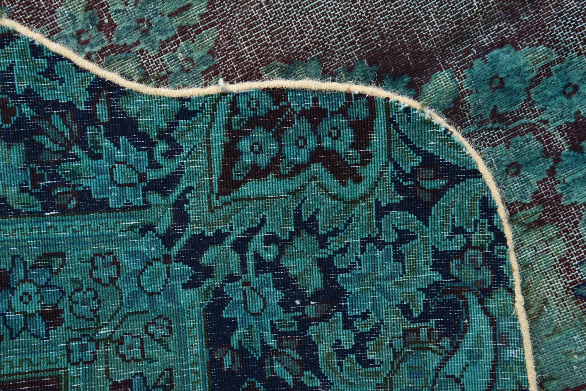 9' 5 x 13' 3 Hand Knotted Ultra Vintage Persian Wool Rug