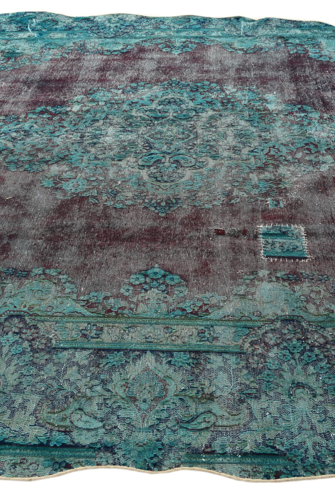 9' 5 x 13' 3 Hand Knotted Ultra Vintage Persian Wool Rug