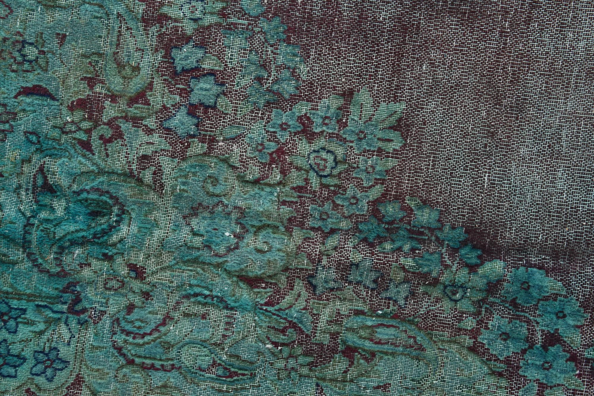 9' 5 x 13' 3 Hand Knotted Ultra Vintage Persian Wool Rug