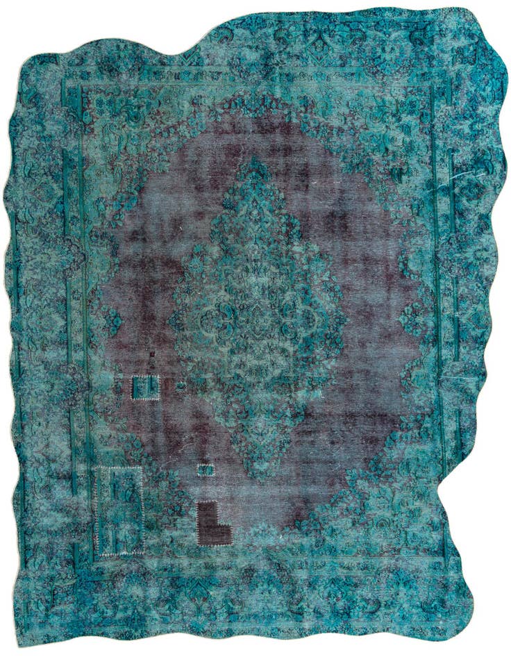 Detail image of 9' 5 x 13' 3 Hand Knotted Ultra Vintage Persian Wool Rug