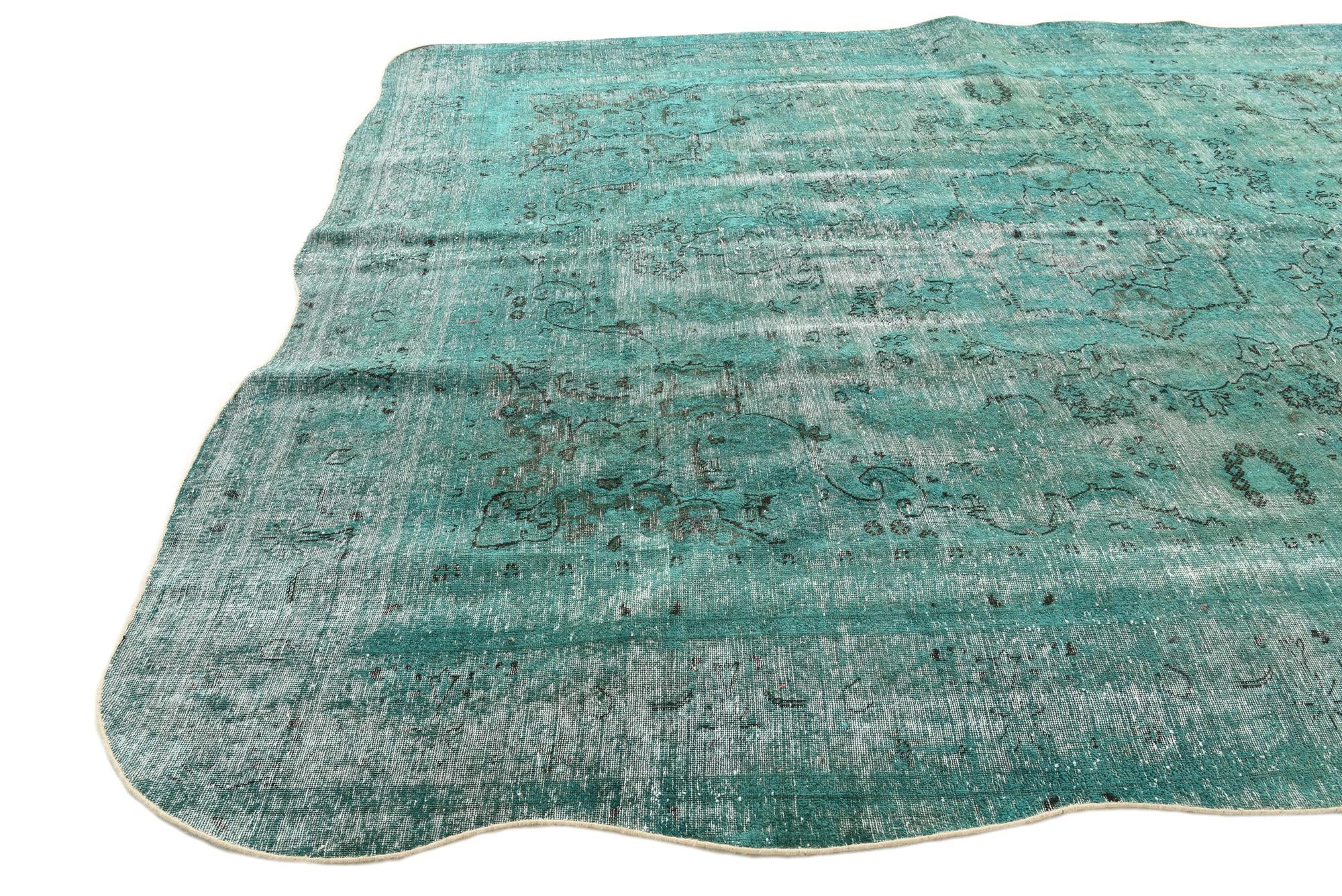 9' 1 x 11' 7 Hand Knotted Ultra Vintage Persian Wool Rug