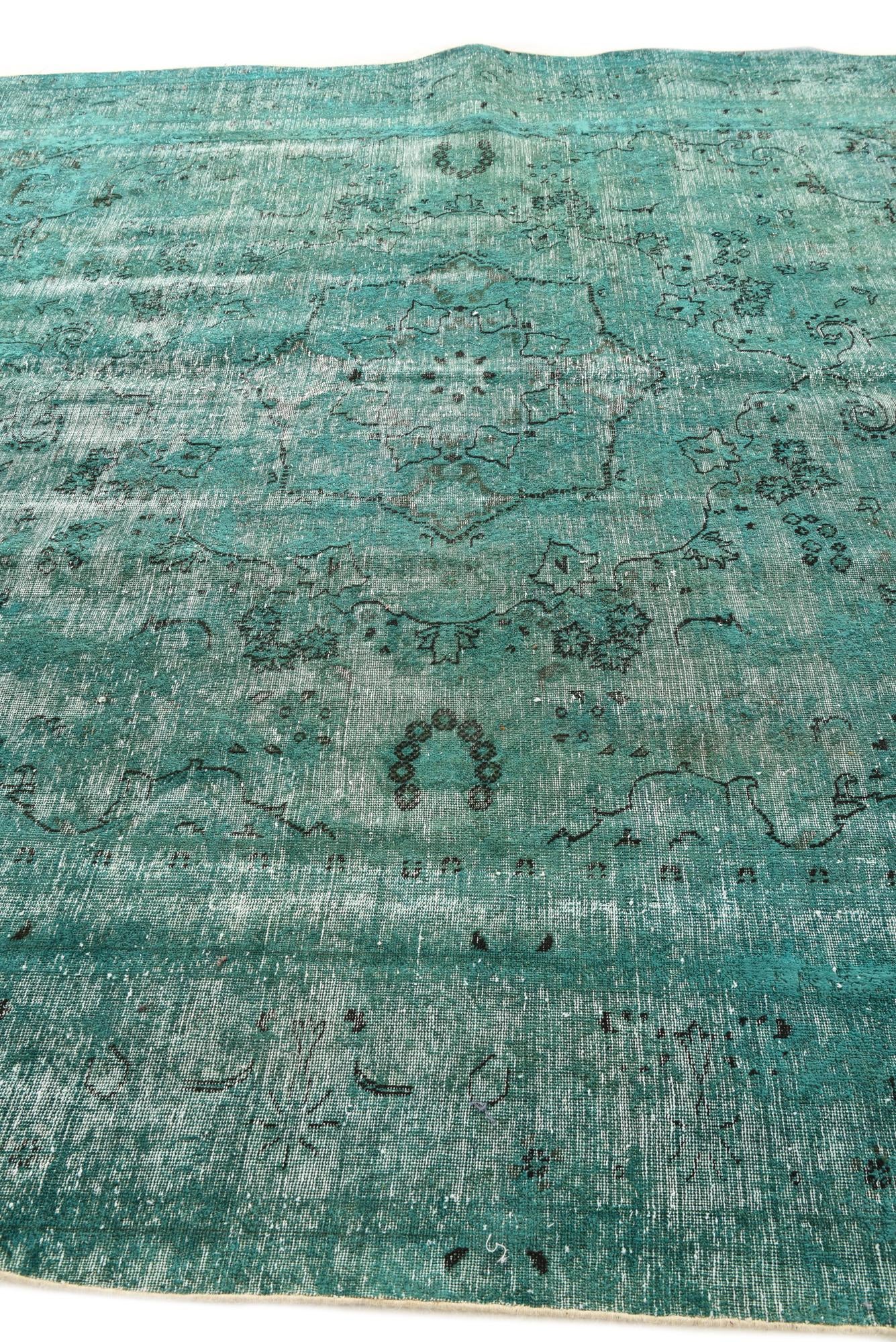 9' 1 x 11' 7 Hand Knotted Ultra Vintage Persian Wool Rug