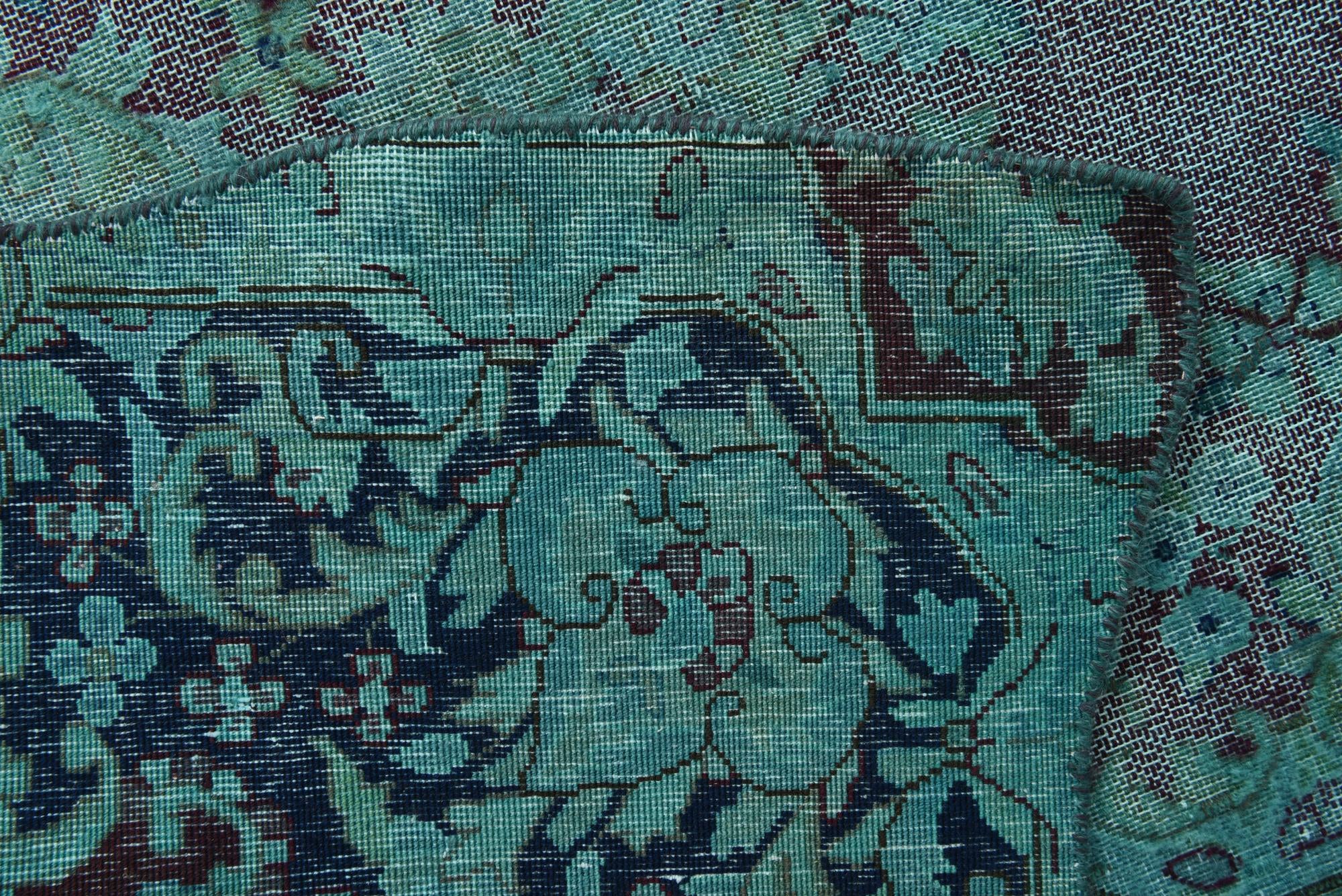 9' 9 x 12' 5 Hand Knotted Ultra Vintage Persian Wool Rug