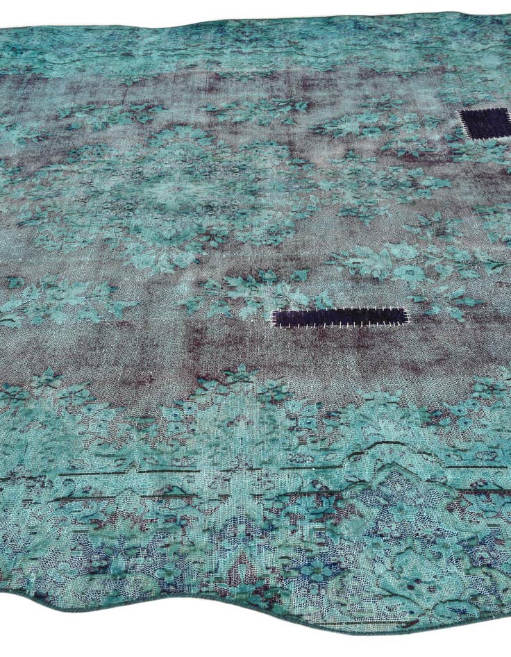 Detail image of 9' 9 x 12' 5  Hand Knotted Ultra Vintage Persian Wool Rug