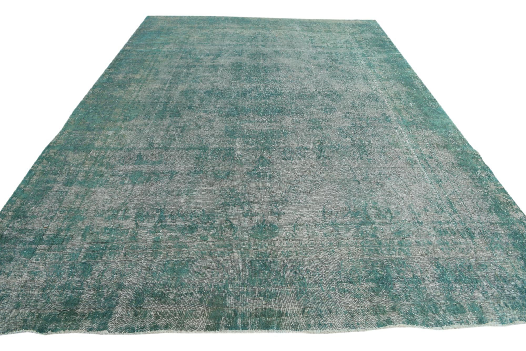 9' 1 x 12' 3 Hand Knotted Ultra Vintage Persian Wool Rug