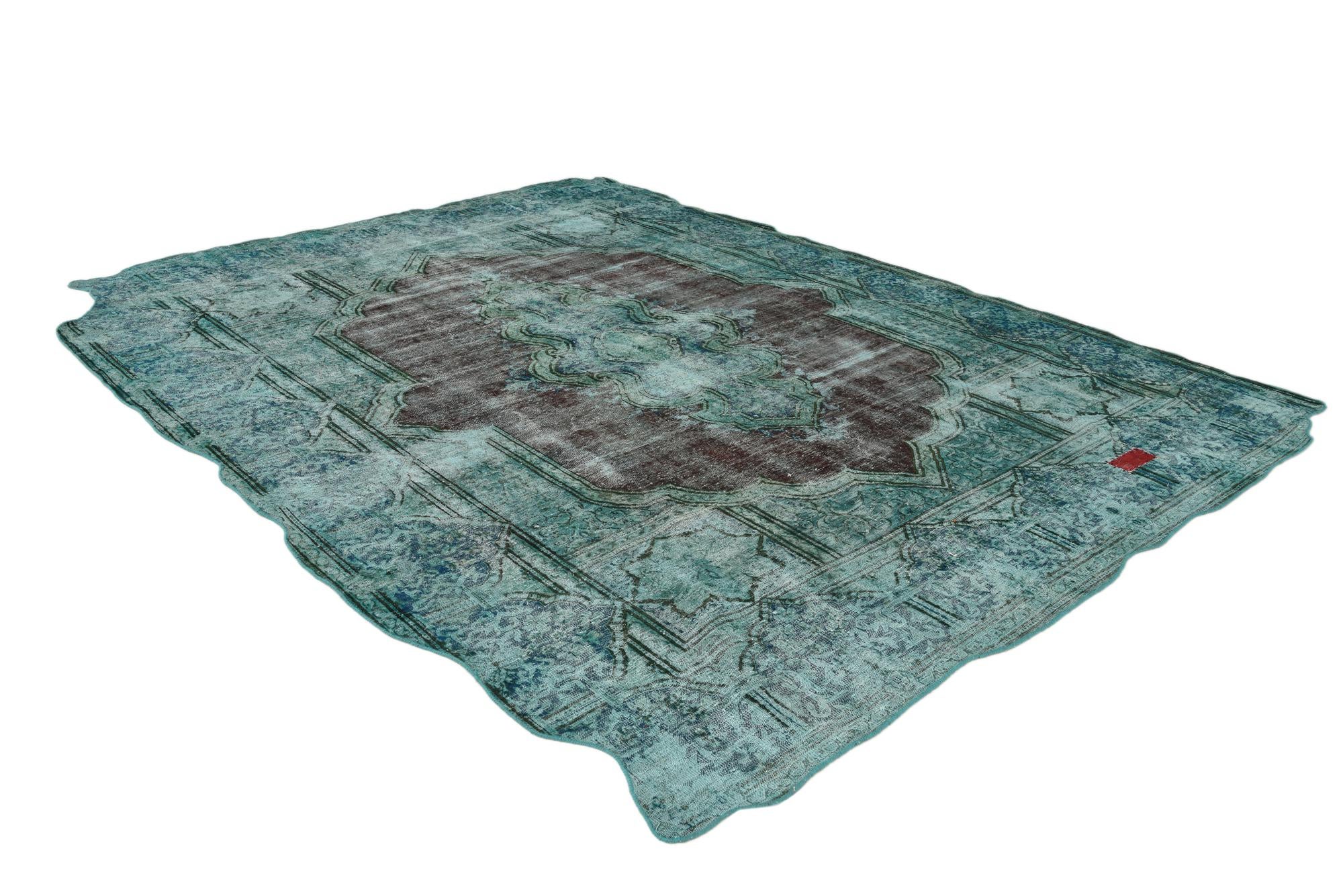 9' 9 x 12' 6 Hand Knotted Ultra Vintage Persian Wool Rug