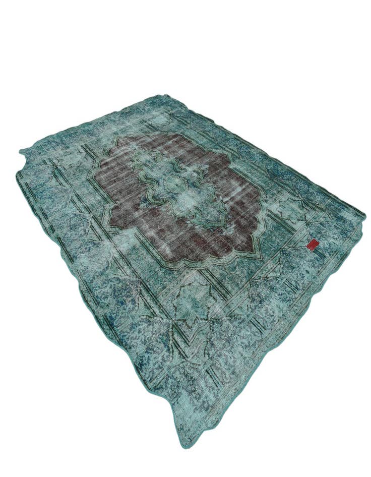 Detail image of 9' 9 x 12' 6  Hand Knotted Ultra Vintage Persian Wool Rug