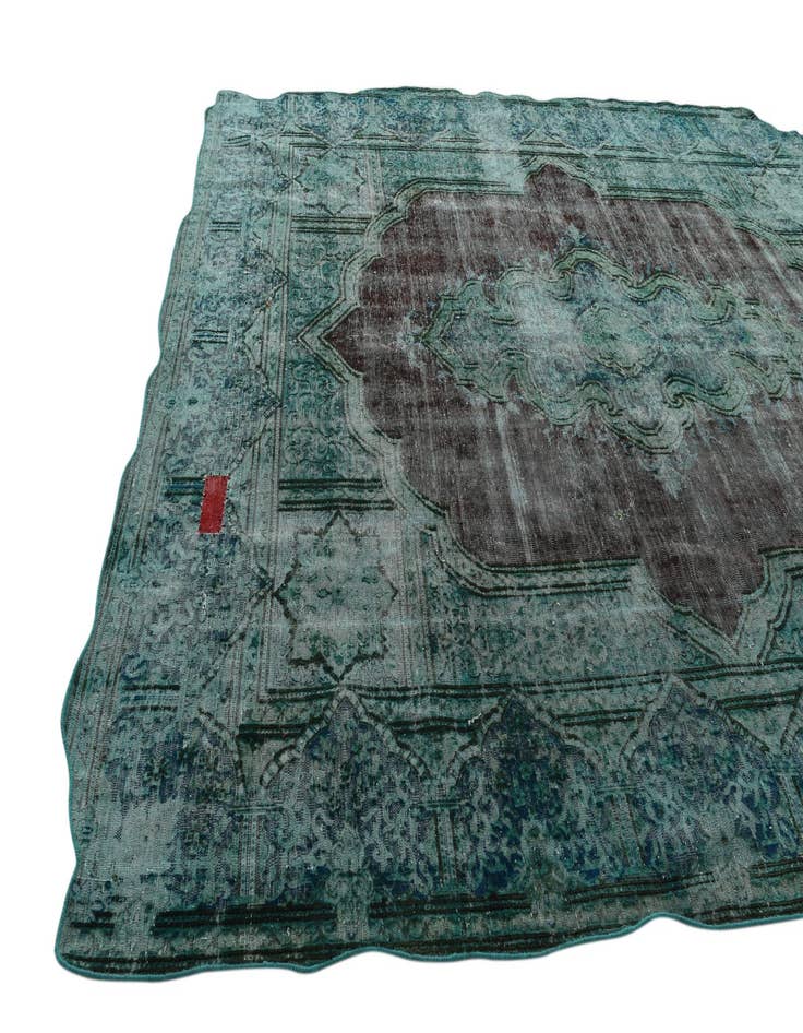 Detail image of 9' 9 x 12' 6  Hand Knotted Ultra Vintage Persian Wool Rug